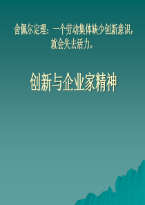 创新与企业家精神