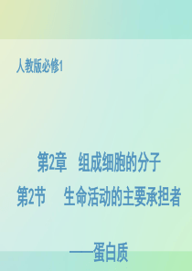 《教师参考》新课标人教版(高中生物) 必修1：2.2 生命活动的主要承担者――蛋白质 同课异构课件2