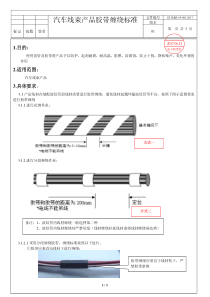 汽车线束胶带缠绕标准