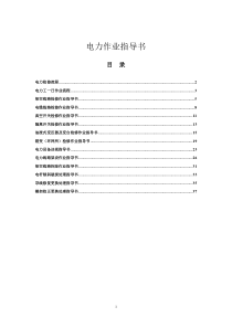 电力作业指导书