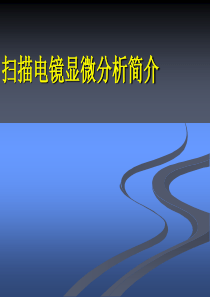 扫描电镜分析简介ppt