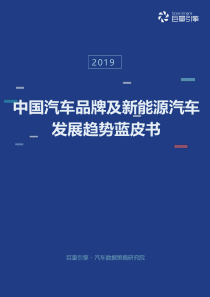 中国汽车品牌及新能源汽车发展趋势蓝皮书-巨量引擎-2019.9-110页