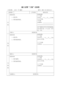 隧道施工三检表