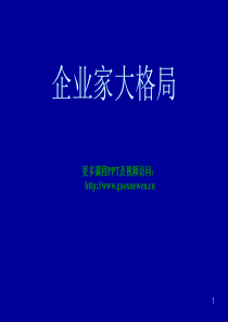 经典实用有价值的企业管理培训课件：企业家大格局10制