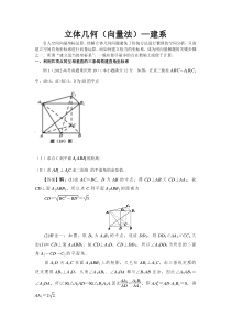 立体几何(向量法)―建系讲义