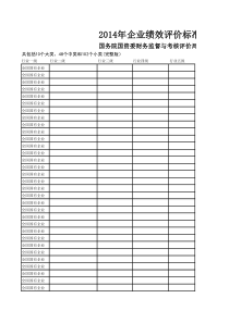 企业绩效评价标准值(最新完整版)