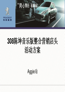 东风标致汽车陈坤音乐版整合营销店头活动方案