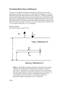 Kubelka-Munk-Theory