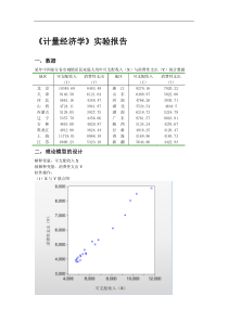 计量经济学实验报告