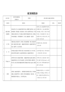 施工机具检查记录表