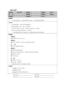 采购工程师工作说明书