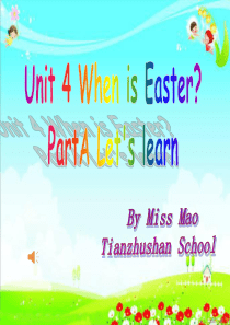 五年级英语下册unit4第四单元when-is-Easter