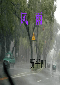 13.贾平凹《风雨》ppt课件