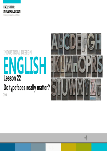 工业设计专业英语(第三版)第二十二课Do-typefaces-really-matter？