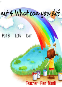 五年级英语新版上册What-can-you--do--Part-B--Lets-learn课件