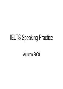 IELTS Speaking Practice