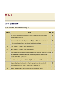 美国上市公司提交SEC文件代码内容