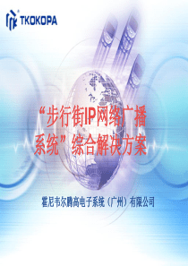 “步行街IP网络广播系统”综合解决方案