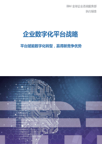 IBM企业数字化平台战略