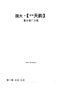 XX天韵整合推广方案