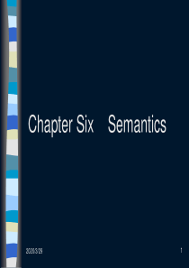 7  Chapter Seven    Semantics