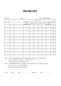 社保人员减少表