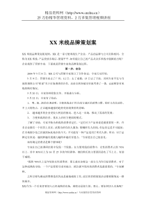 XX米线品牌策划案（DOC5页）