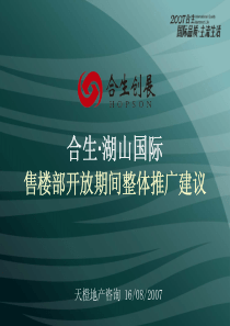 XX际售楼部开放期间整体推广建议（PDF38页）