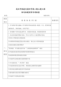 临电消防临建设施安全检查表格