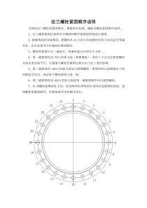 法兰螺栓紧固顺序说明(24条螺栓)