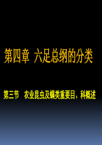 6农业昆虫及螨类重要科目概述1