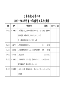 小学教务处活动安排