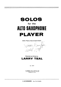 [萨克斯风教程].(Sax.Alto).Solos.For.The.Alto.Saxophone.P