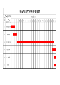 工程项目进度表