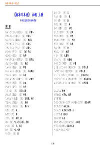 新版中日交流标准日本语初级单词表上下册(word打印版)