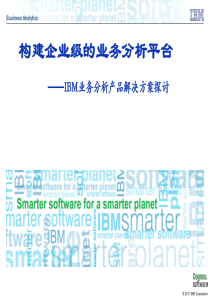 IBMCognos业务分析产品解决方案
