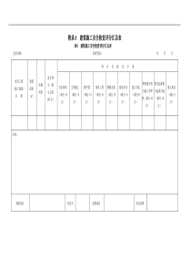 建筑施工安全检查标准表格JGJ59-2011最新版附表