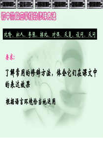 了解常用的修辞方法体会它们在课文中的表达效果-PPT精品