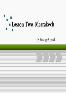 Lesson-2--Marrakech马拉喀什