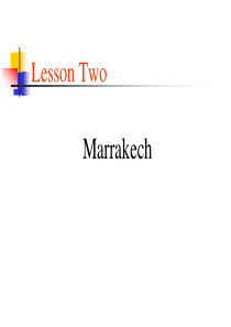 高级英语第二册Lesson2Marrakech