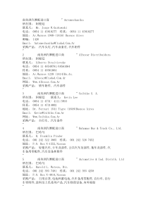 南美洲汽车摩托车配件进口商