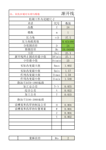 渐开线花键塞规尺寸计算