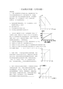 一次函数应用题(行程问题)