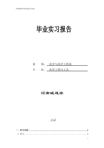 化学工程与工艺毕业实习报告77913673