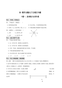 初一数学人教版七下几何复习专题