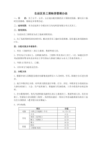 生活区员工周转房管理办法