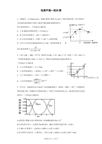 电离平衡一轮补课