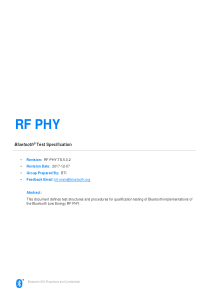 蓝牙5.0低功耗射频测试规范RF-PHY.TS.5.0.2