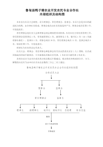 合作社内部组织及结构图