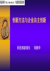 创新方法与企业自主创新(PPT43页)